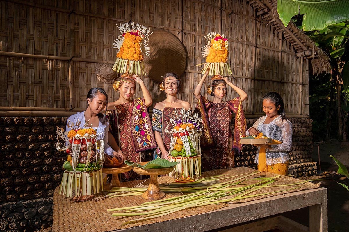 a woman learning how to cook